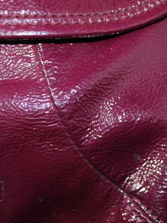 Authentic COACH Soho Plum Patent Leather Crossbody Shoulder Bag - Picture 12 of 16